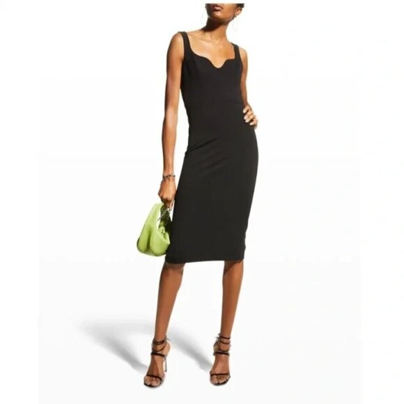 DRESS THE POPULATION Sloane Sleeveless Sheath Dress in Black Size Small - Picture 12 of 13